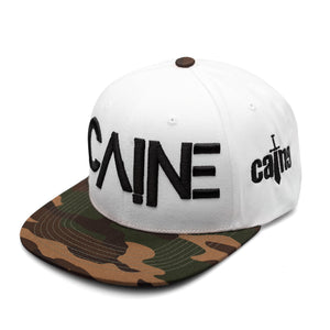 Caine Multi Logo "White/Camo" Snapback