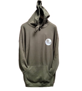 TL Striped Logo "Olive" Hoodie CLEARANCE