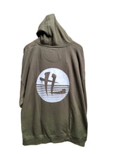 Load image into Gallery viewer, TL Striped Logo &quot;Olive&quot; Hoodie CLEARANCE